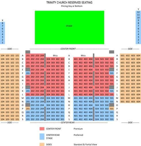 490 Trinity Seating Chart