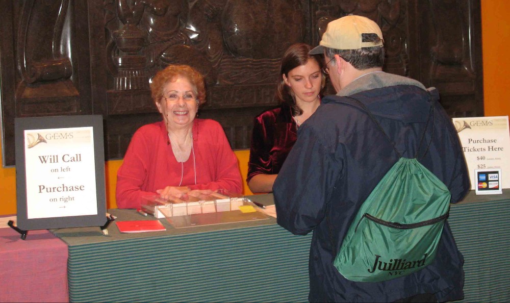 Volunteers in lobby EMES 2008